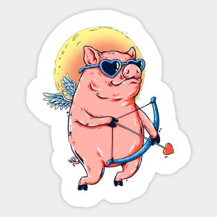 Angel Pig Sticker